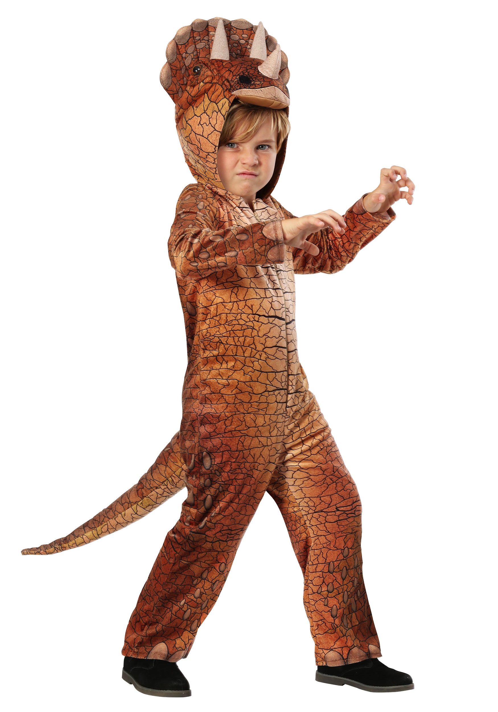 Photos - Fancy Dress FUN Costumes Triceratops Costume for Kids | Exclusive | Made By Us Orange