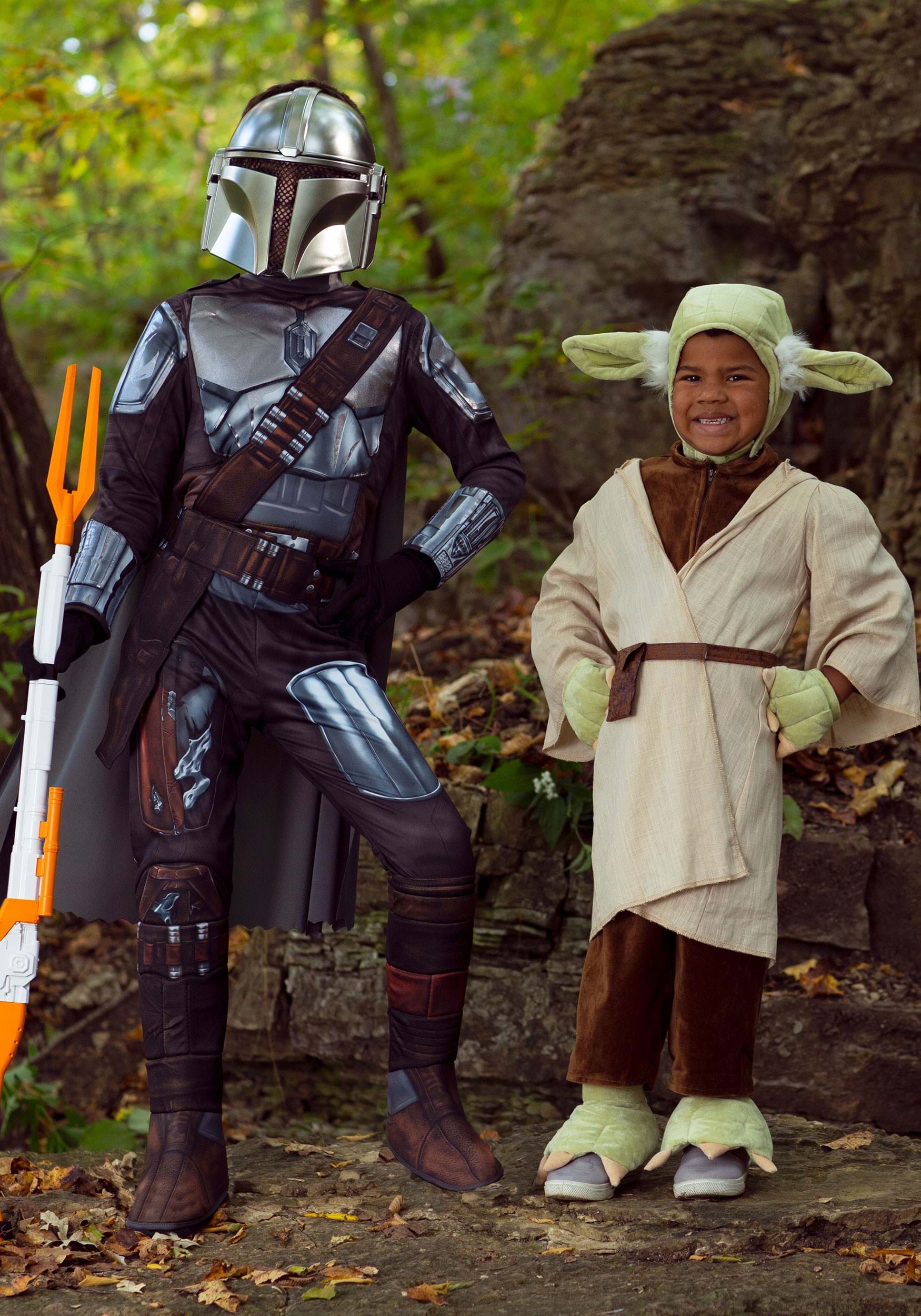 The Mandalorian Baby Yoda Kids Costume Cosplay Carnival Star Wars Dress Up