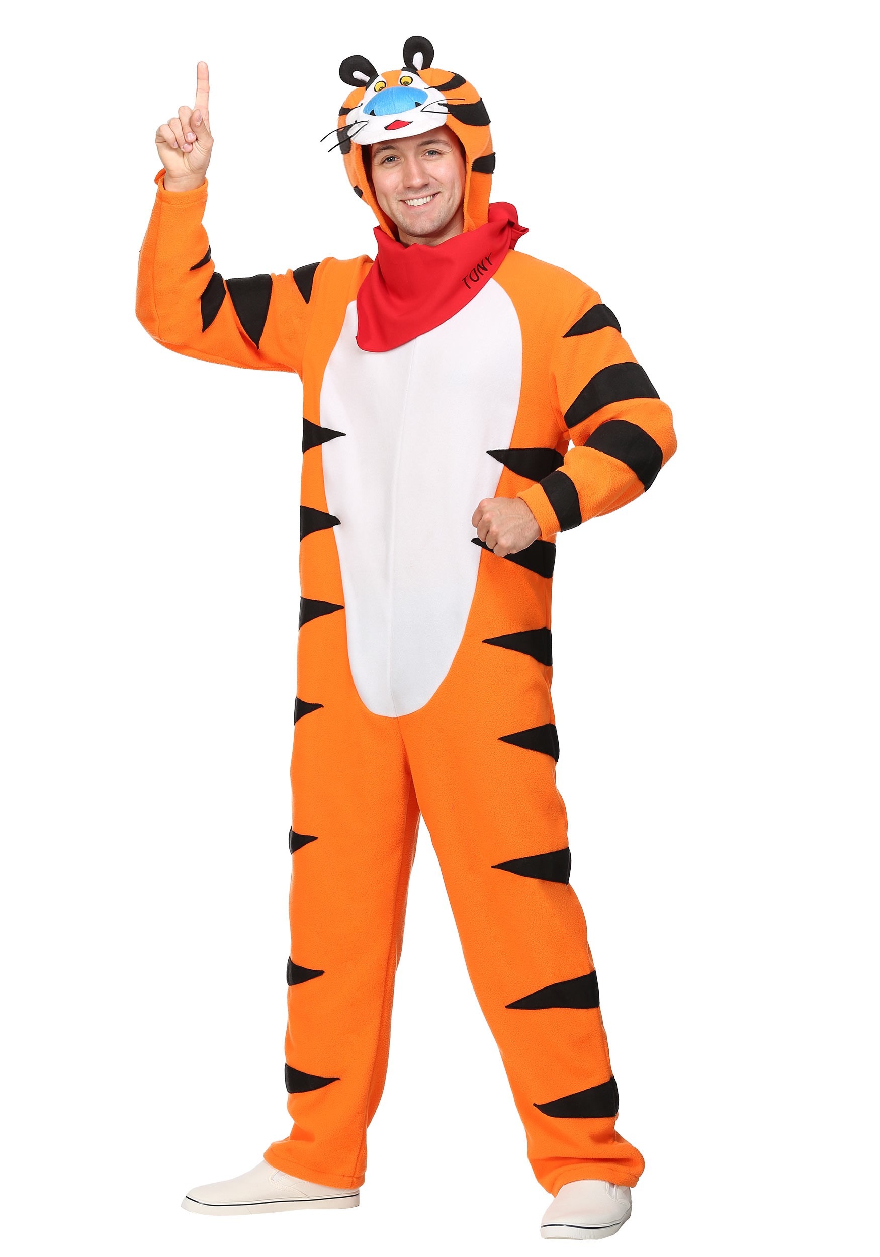 Photos - Fancy Dress TONY FUN Costumes Plus Size Frosted Flakes  the Tiger Costume for Men Black 