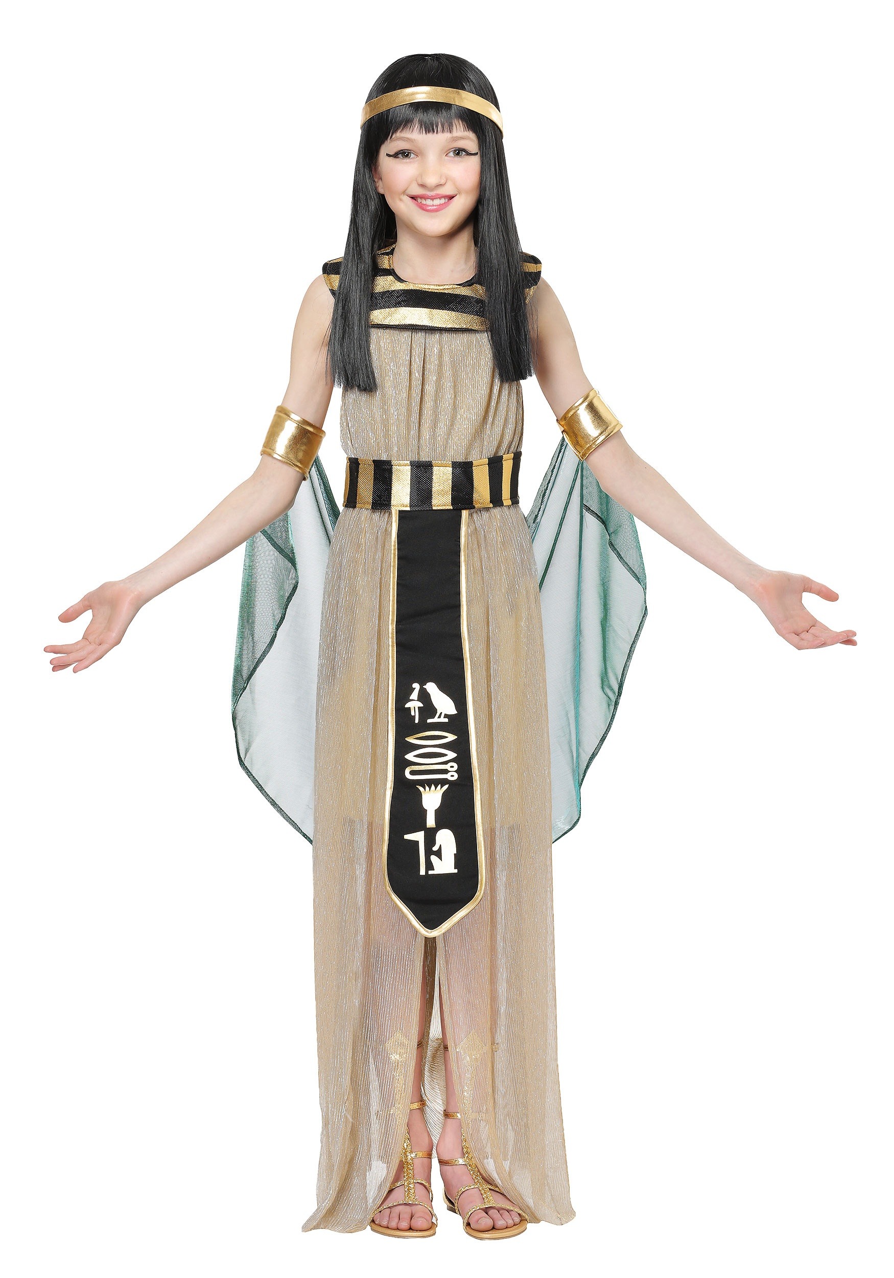 All Powerful Cleopatra Girls Costume , Girls Historical Costumes
