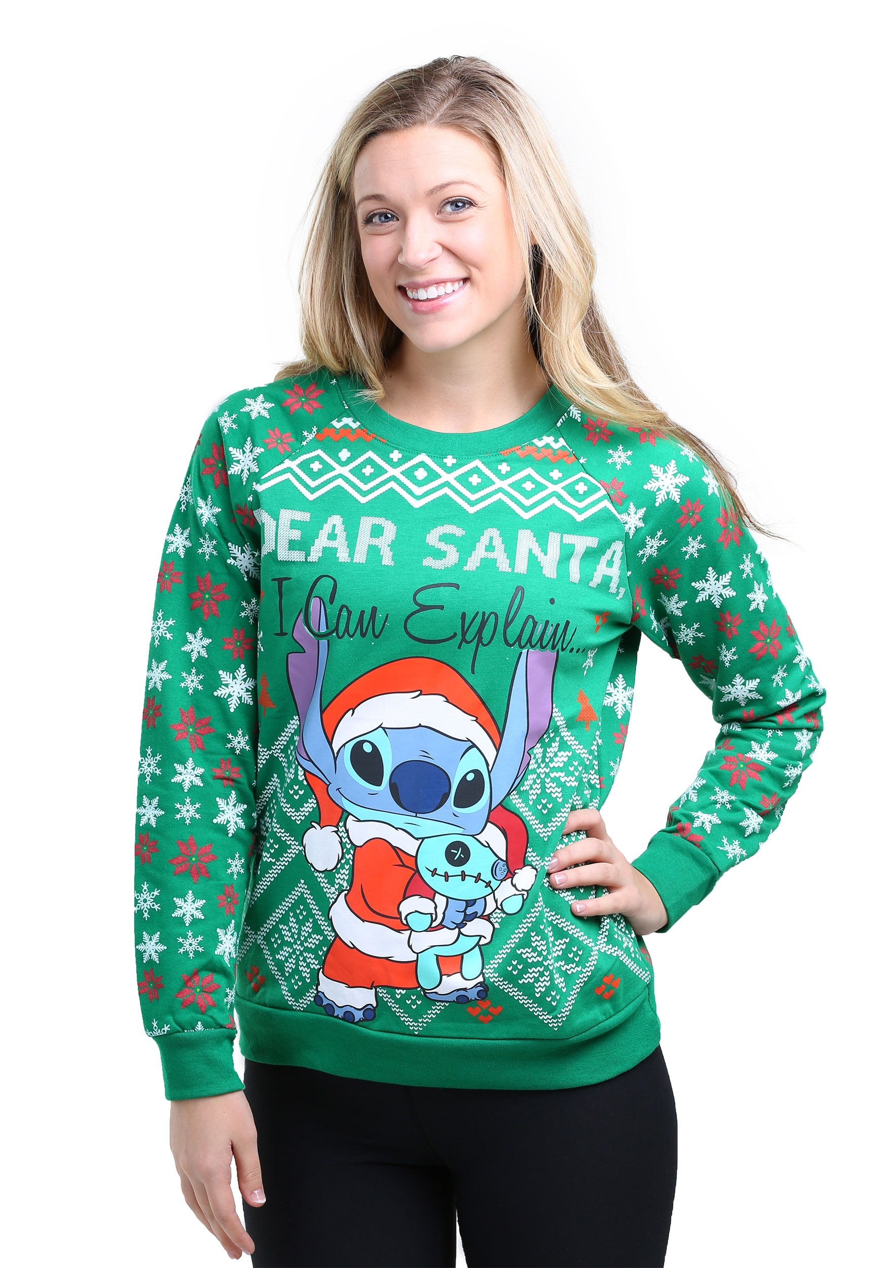Stitch Tis The Season Womens Ugly Christmas Sweatshirt