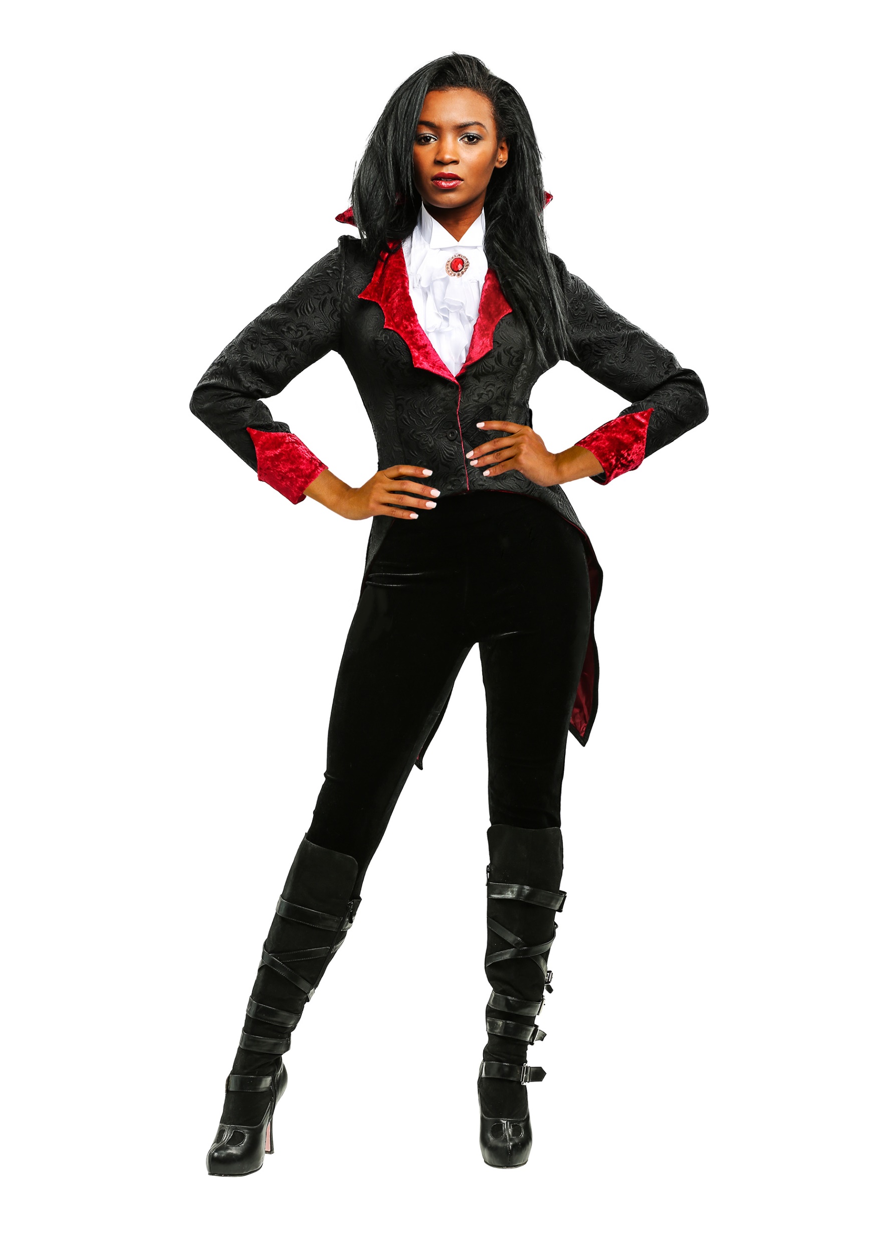 Photos - Fancy Dress FUN Costumes Dashing Vampiress Women's Costume Black/Red/White FUN