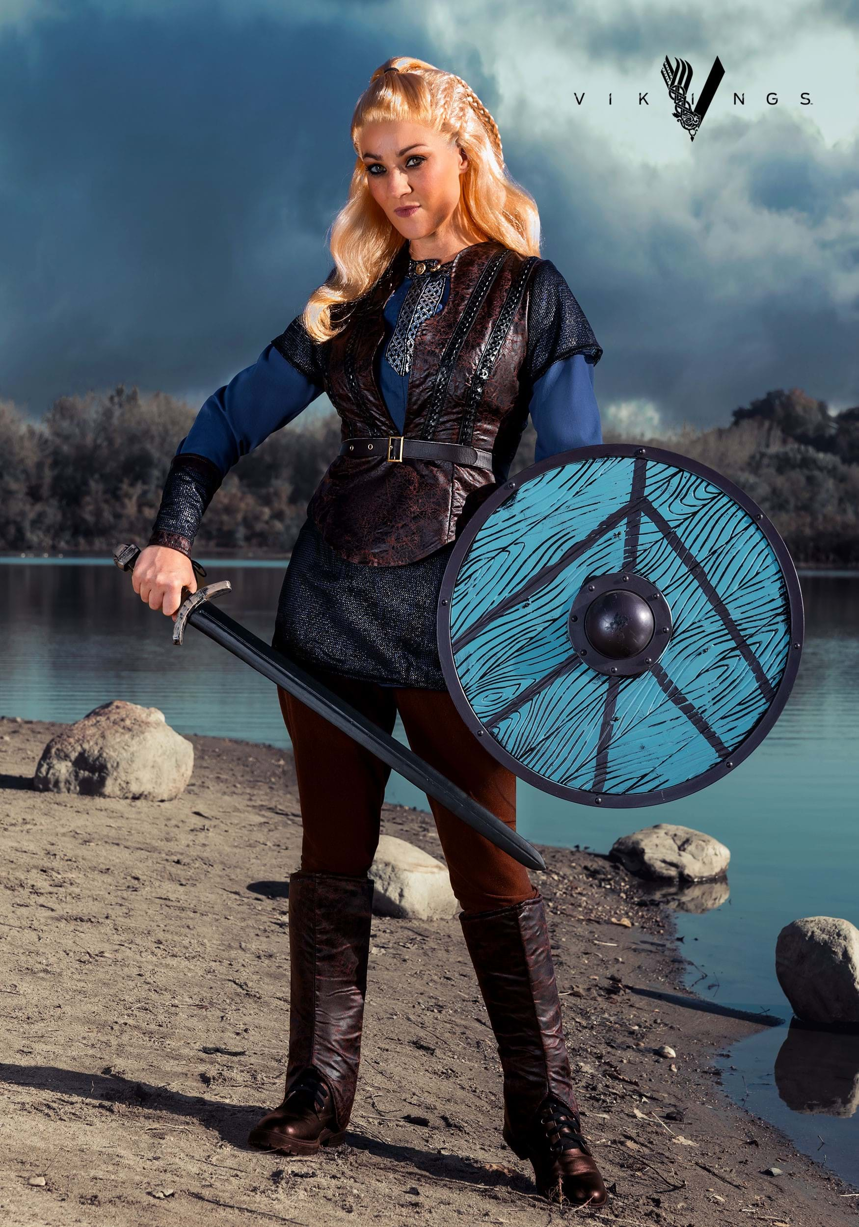 Bayi Co. Vikings Lagertha Lothbrok Women's Costume, Size: Medium, Multi