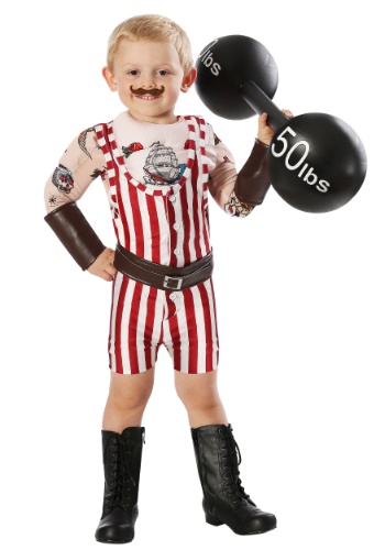 Old-school Strongman Toddler Costume