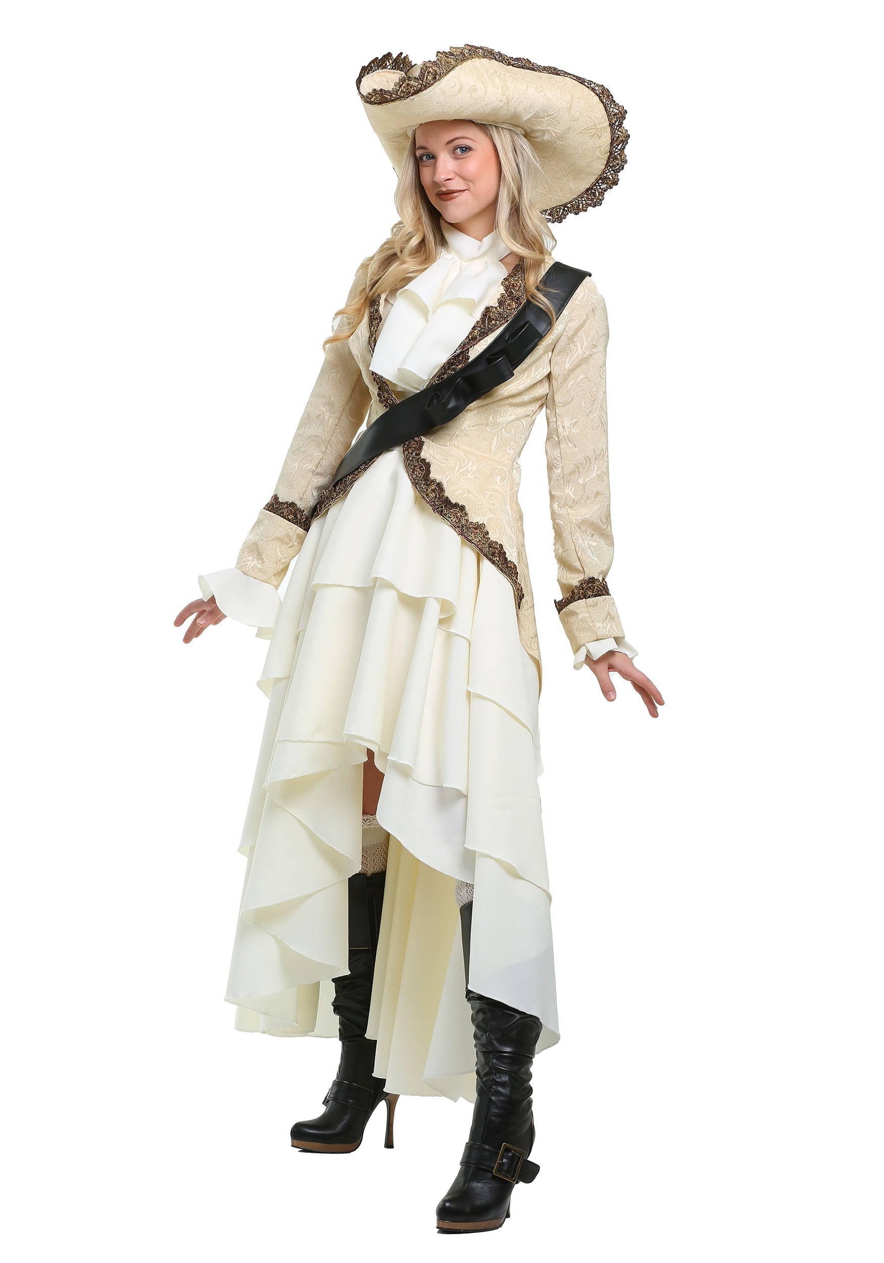 Photos - Fancy Dress FUN Costumes Women's Captivating Pirate Costume Brown/Beige FUN6280AD