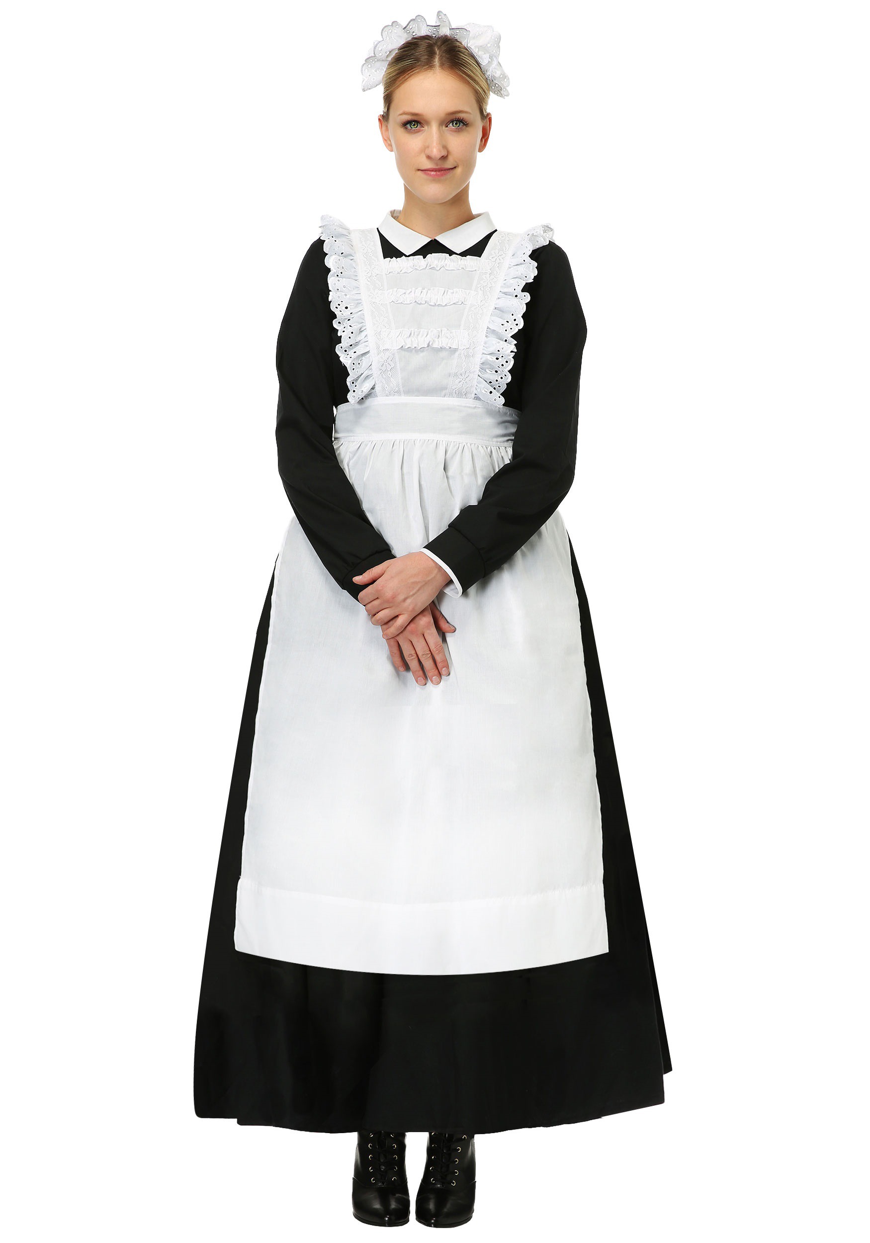 Photos - Fancy Dress FUN Costumes Women's Traditional Maid Costume Black/White FUN1520AD
