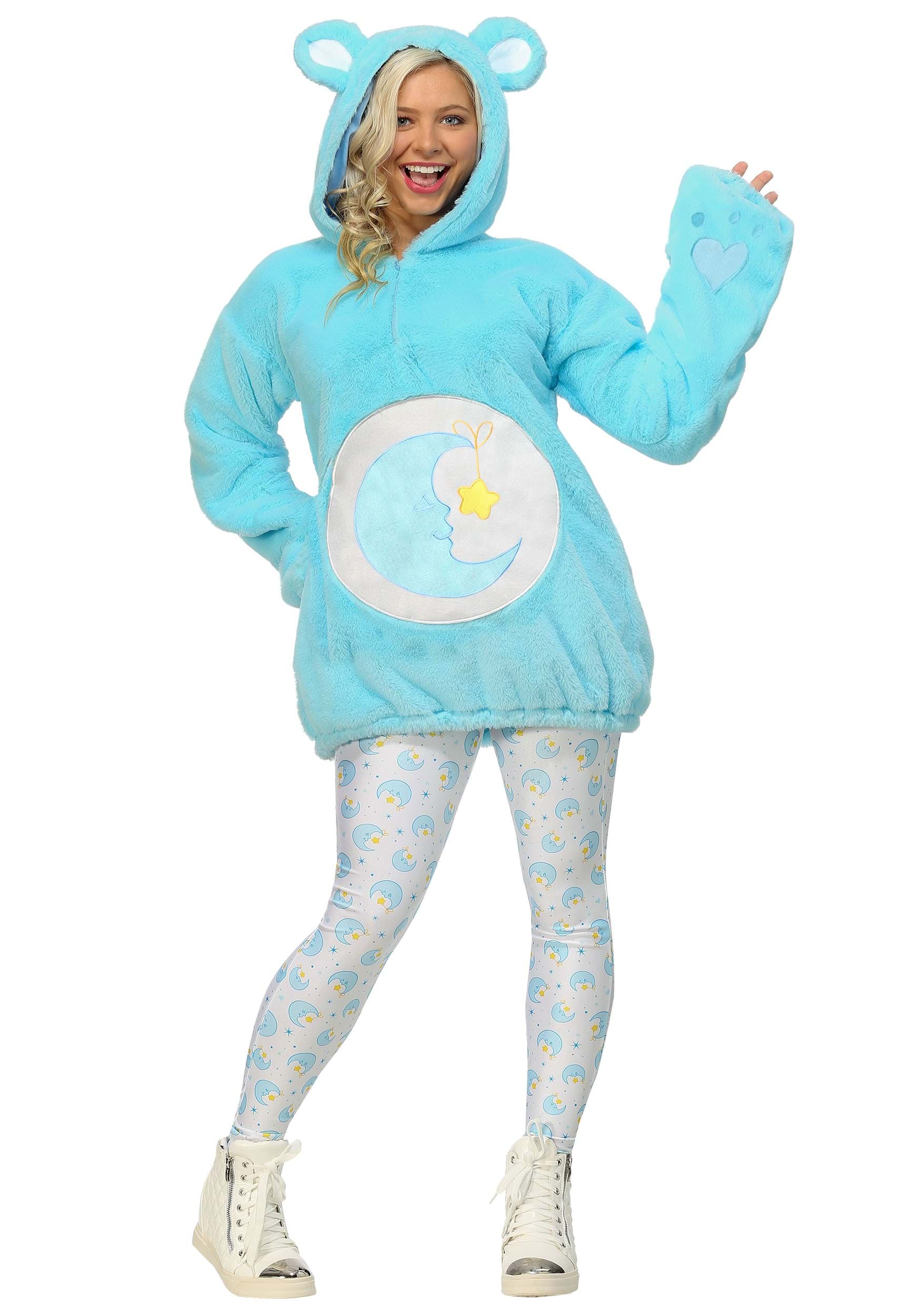 Photos - Fancy Dress CARE FUN Costumes  Bears Deluxe Bedtime Bear Hoodie Costume for Women Blue& 