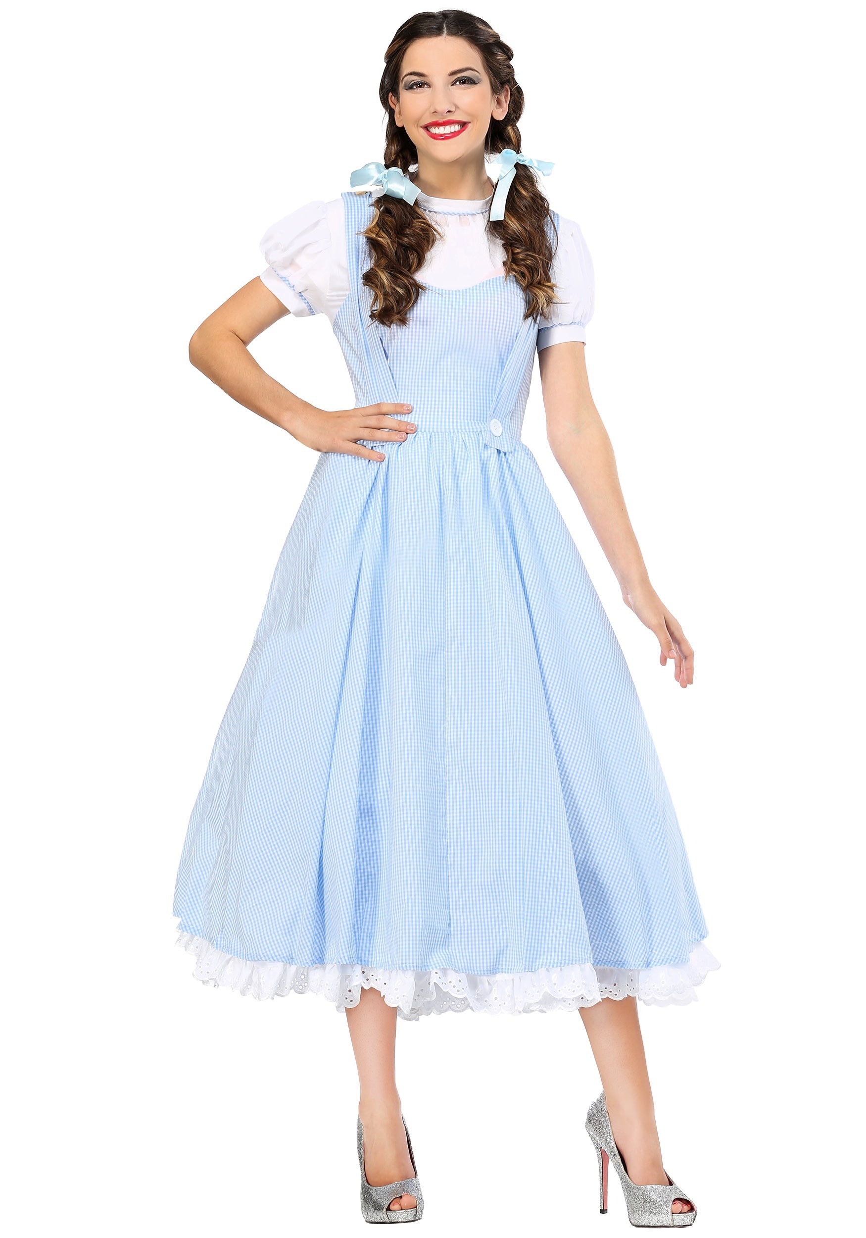Photos - Fancy Dress Deluxe FUN Costumes Plus Size  Kansas Girl Women's Costume Blue/White F 