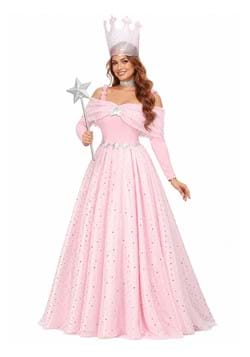 Deluxe Pink Witch Dress Costume New main