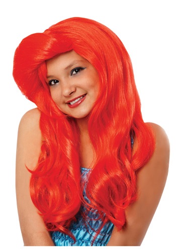 Ruby Red Mermaid Wig