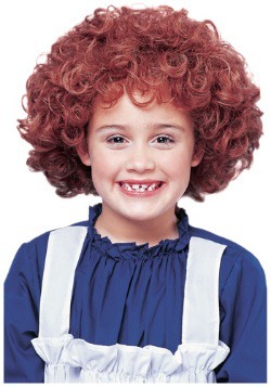 Red Little Orphan Girls Wig