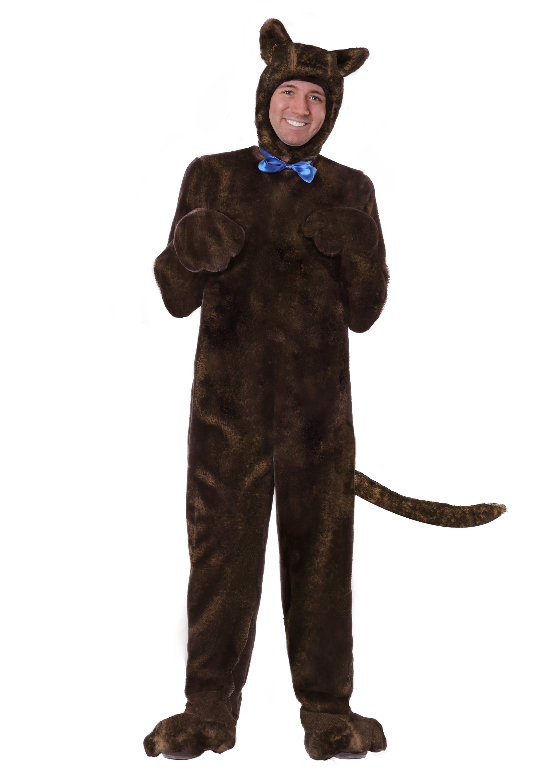 Photos - Fancy Dress FUN Costumes Brown Dog Adult Deluxe Costume | Adult Animal Costumes Black&