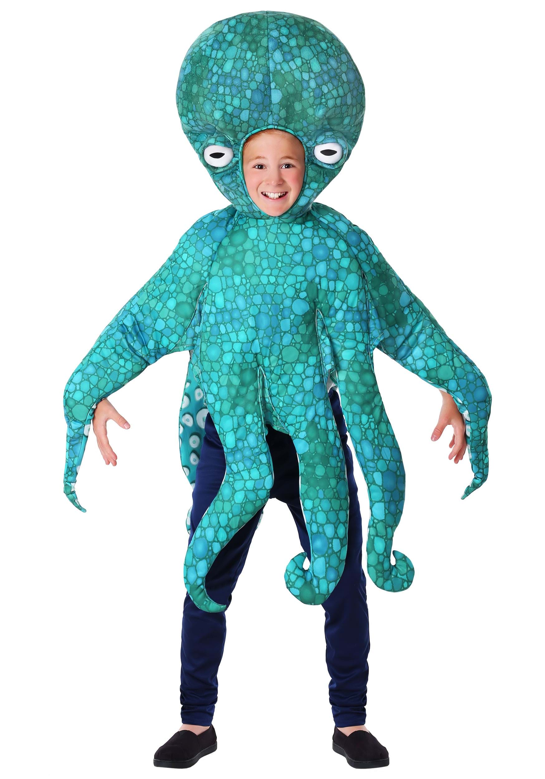 Blue Octopus Child Costume