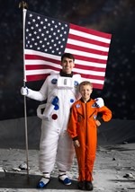 Kid's Orange Astronaut Jumpsuit Costume