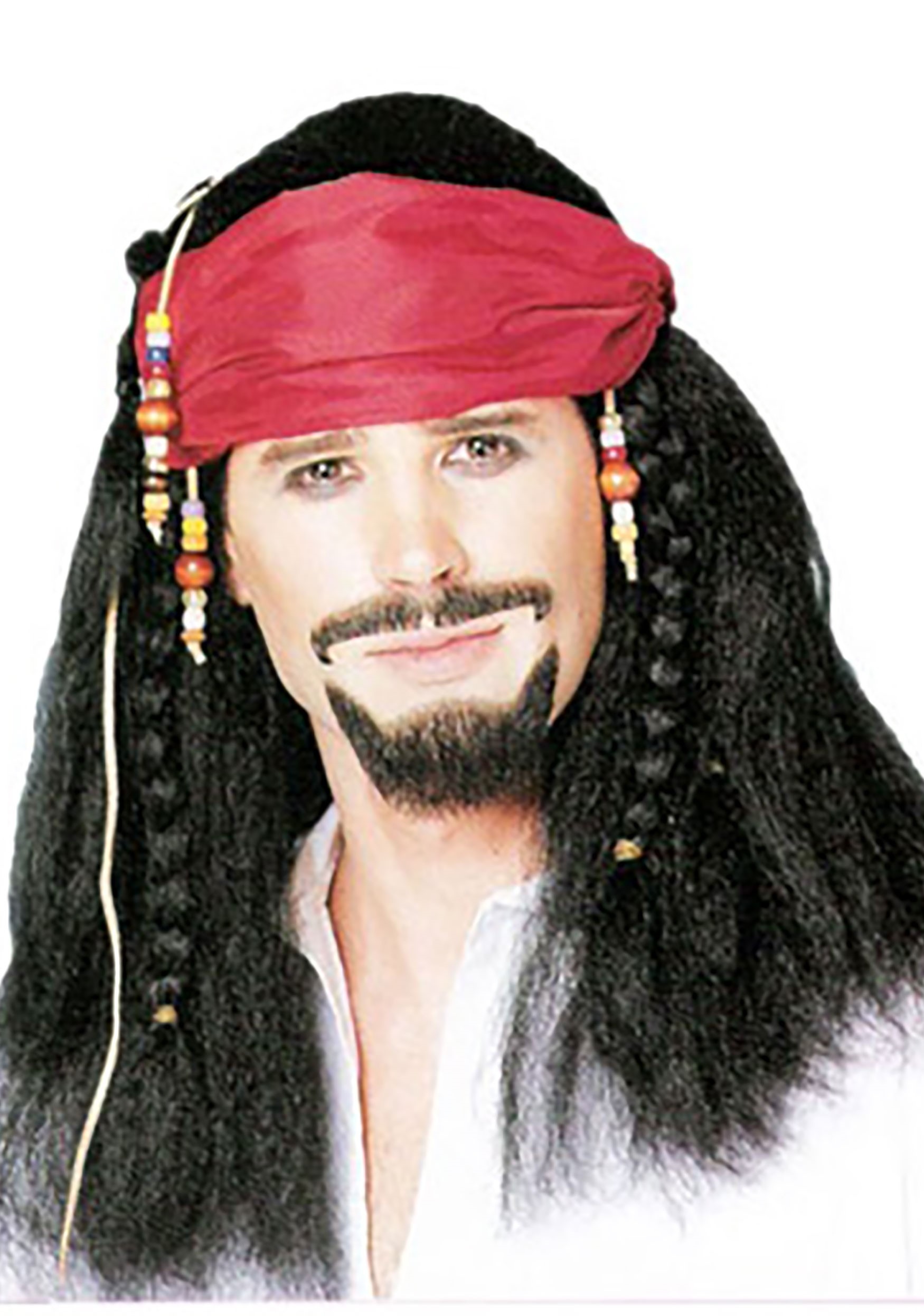 Pirate Bandana and Braided Wig Accessory