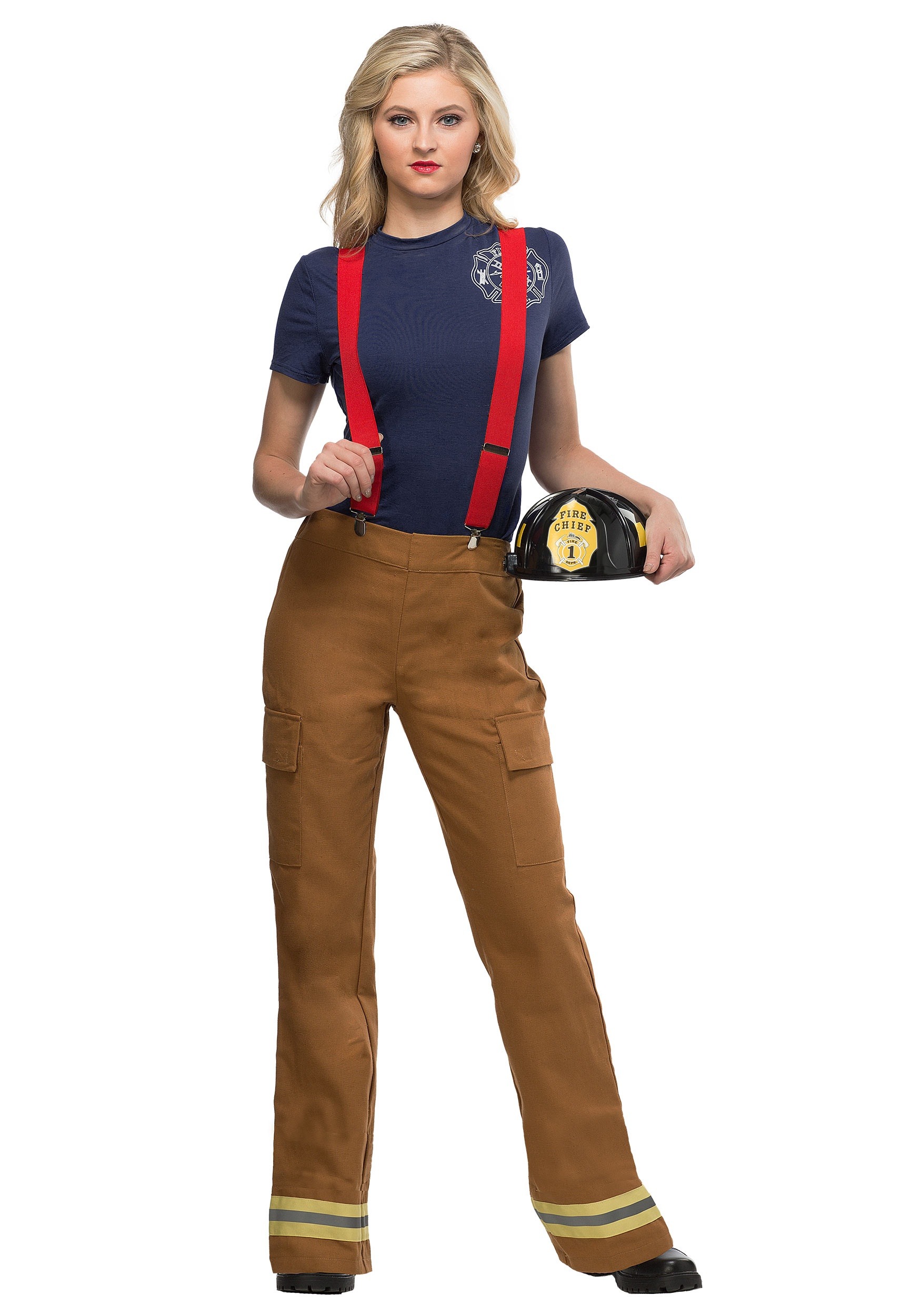 Plus Size Fire Captain Womens Costume