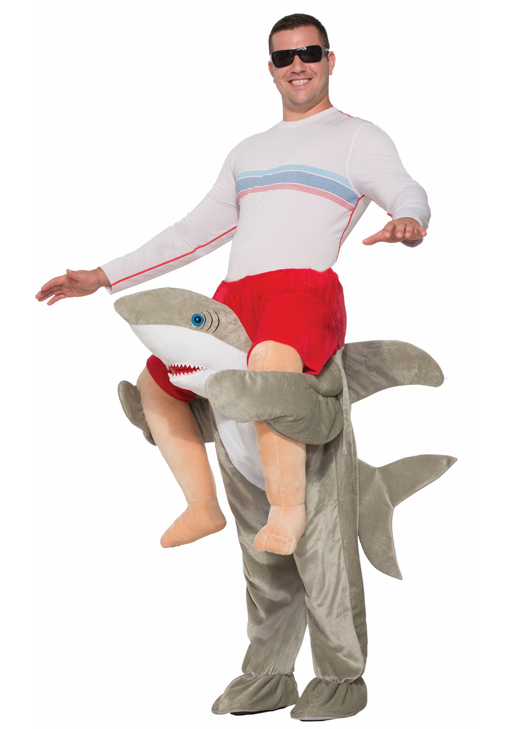 Adult Ride a Shark Costume | Adult Funny Costumes