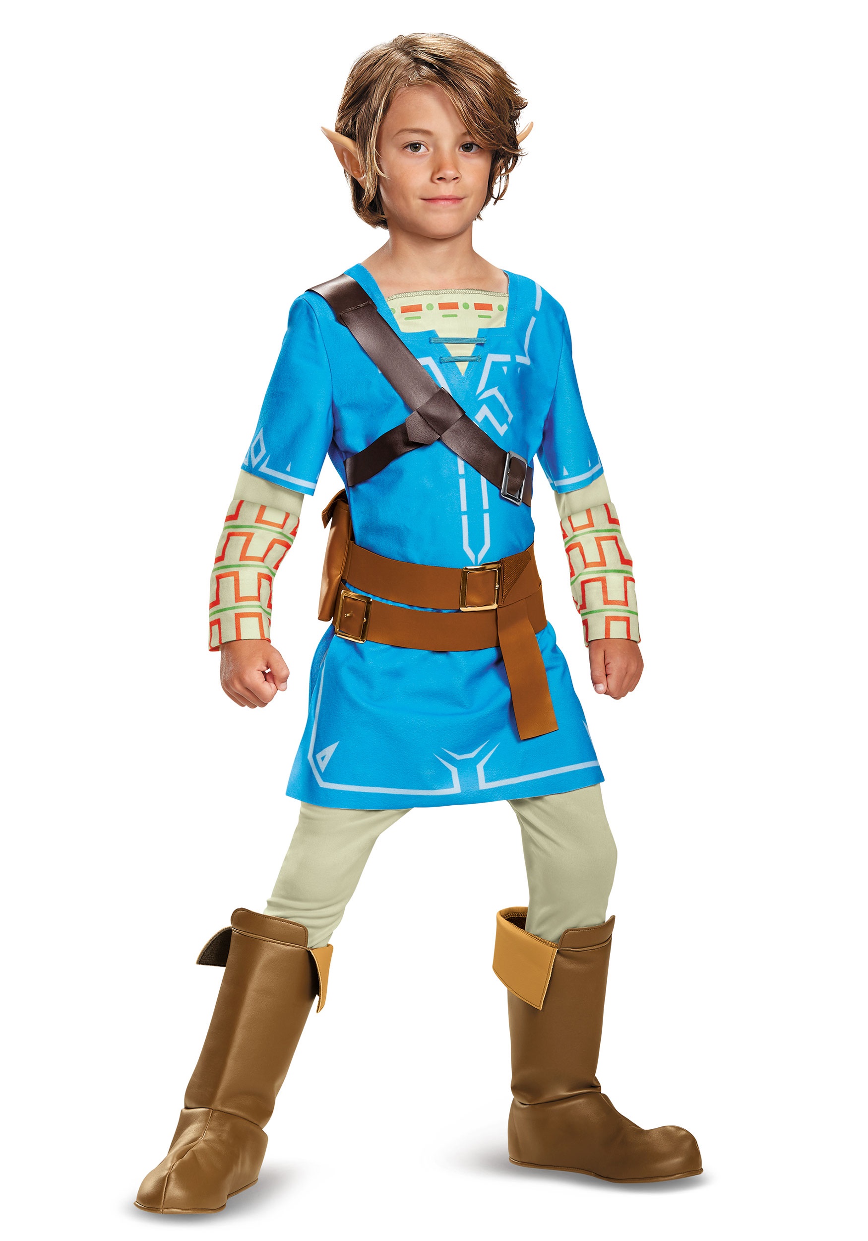 Photos - Fancy Dress Legend Disguise Link Breath of the Wild Deluxe Costume for Kids Brown/Blue DI 