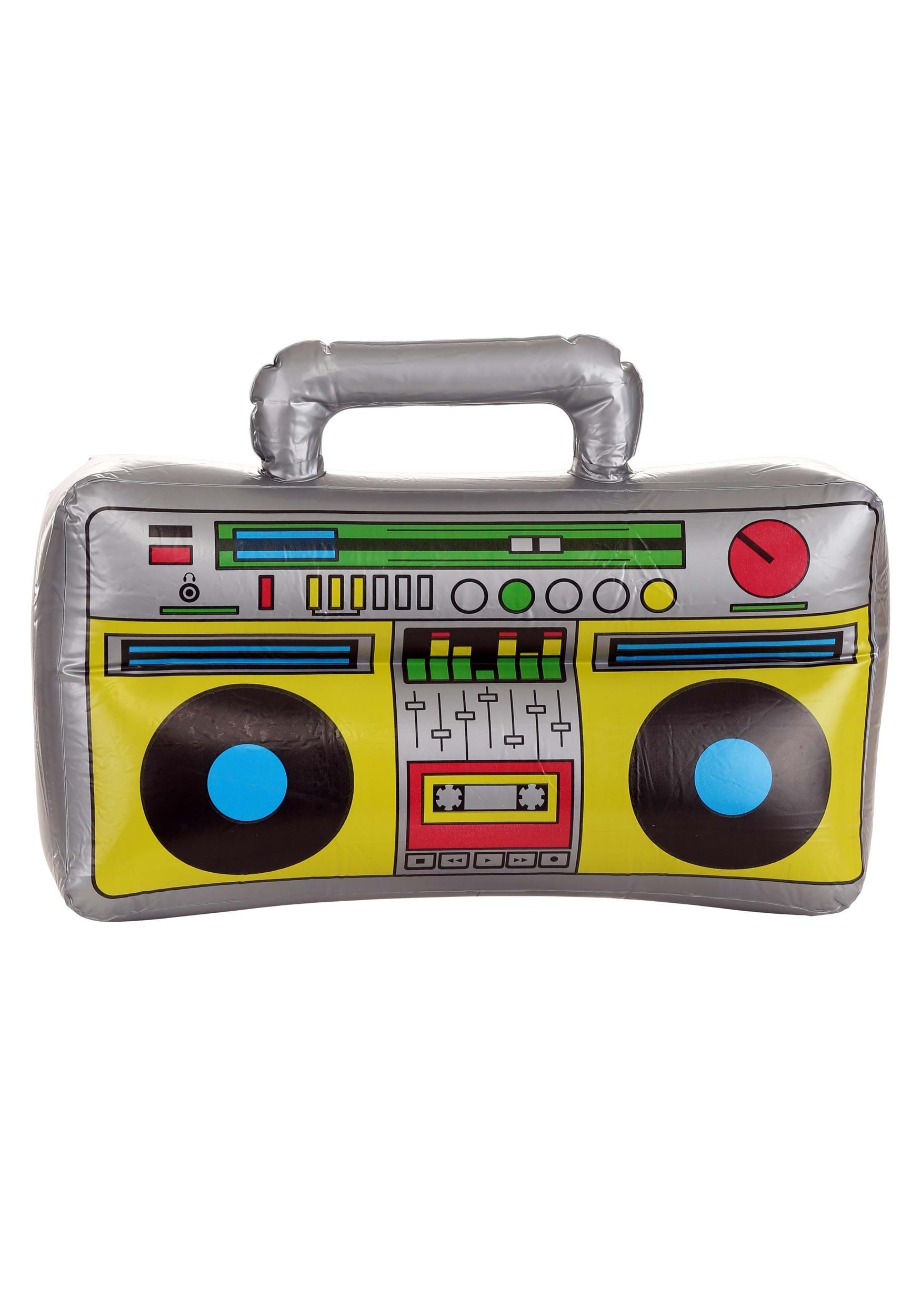 Inflatable 80s Boombox Accessory | Costume Accessory