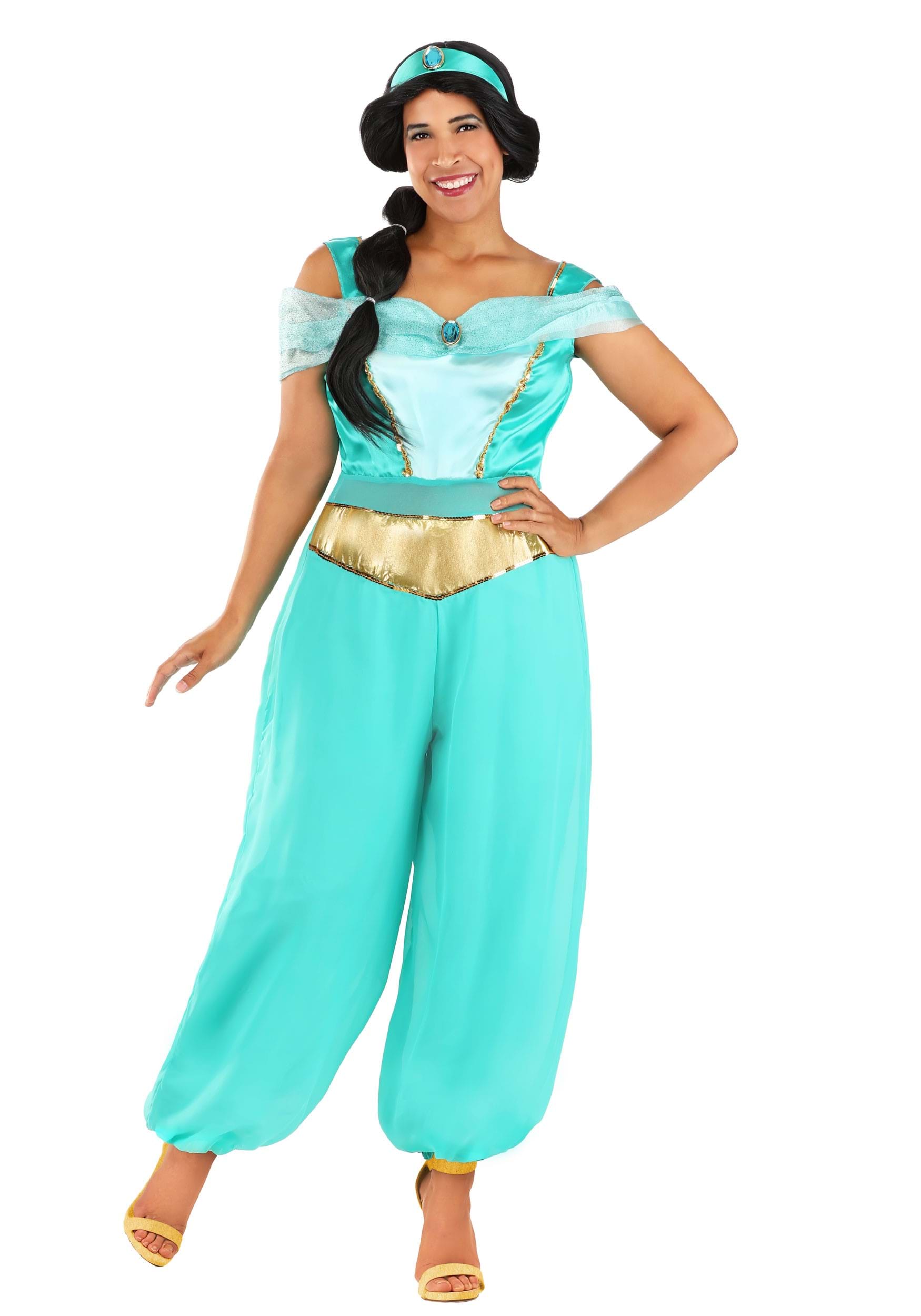 Couples Adult Costumes Aladdin Jasmine - Have Fun Costumes