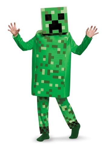 Kids Minecraft Creeper Deluxe Costume