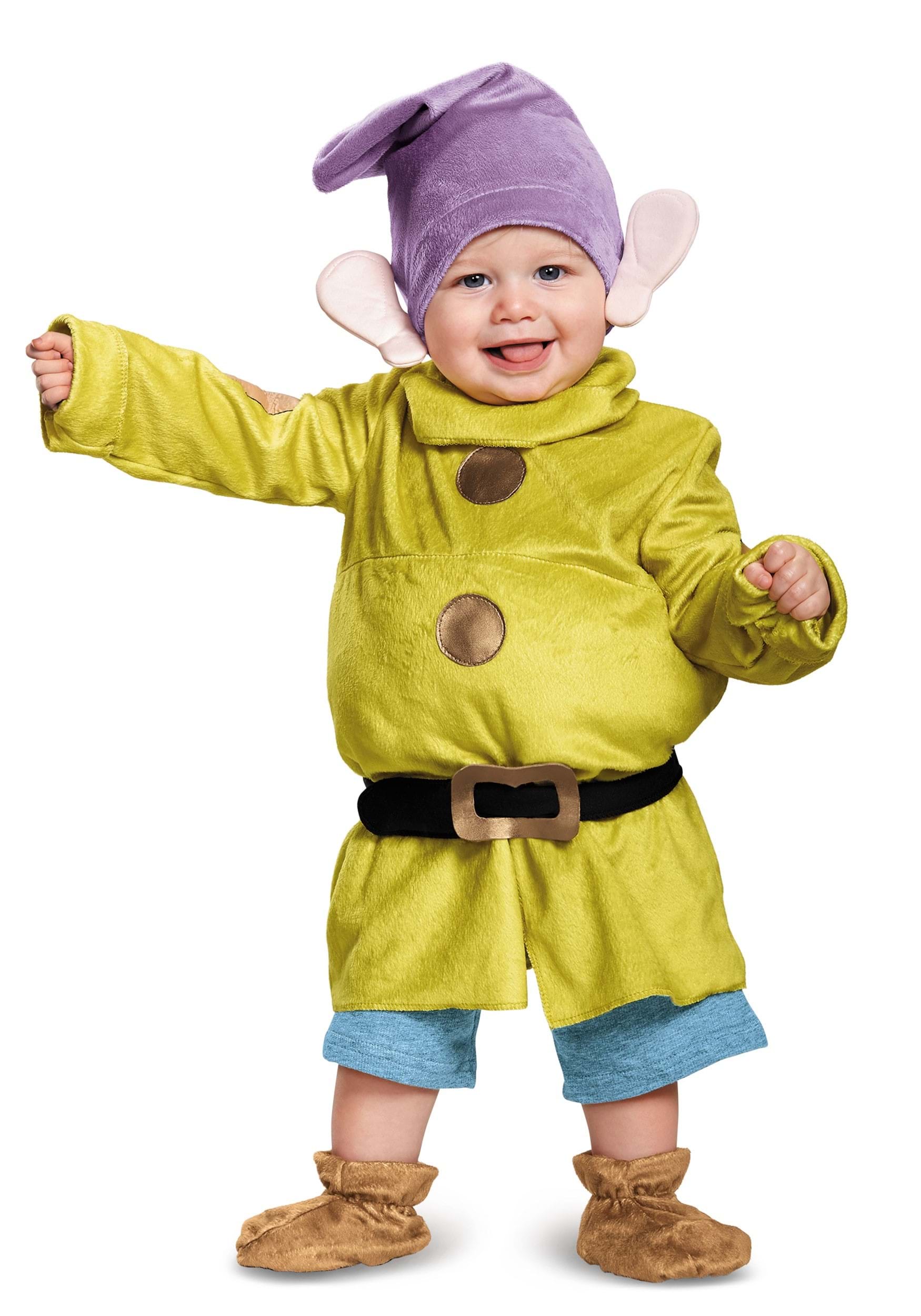 Photos - Fancy Dress Deluxe Disguise Dopey  Costume for Infants | Seven Dwarfs Costume Green/ 