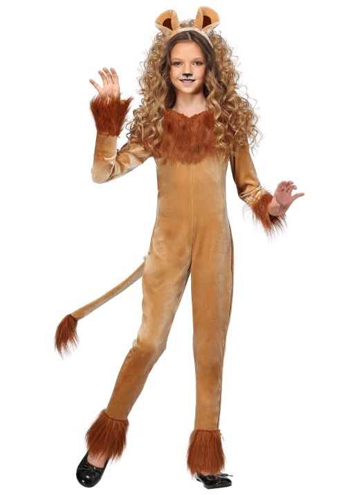 Girls Fierce Lion Costume