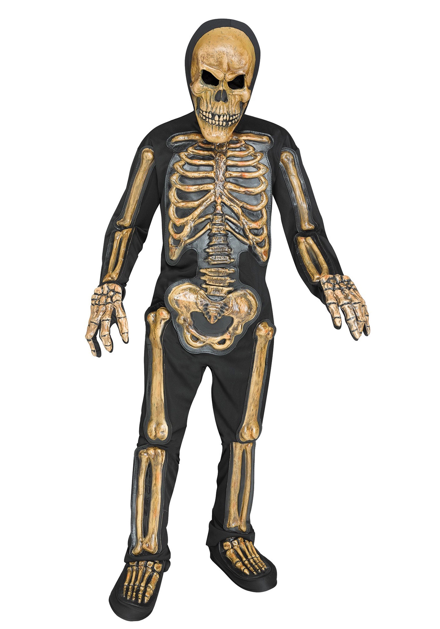 Realistic Skele-bones Child Costume