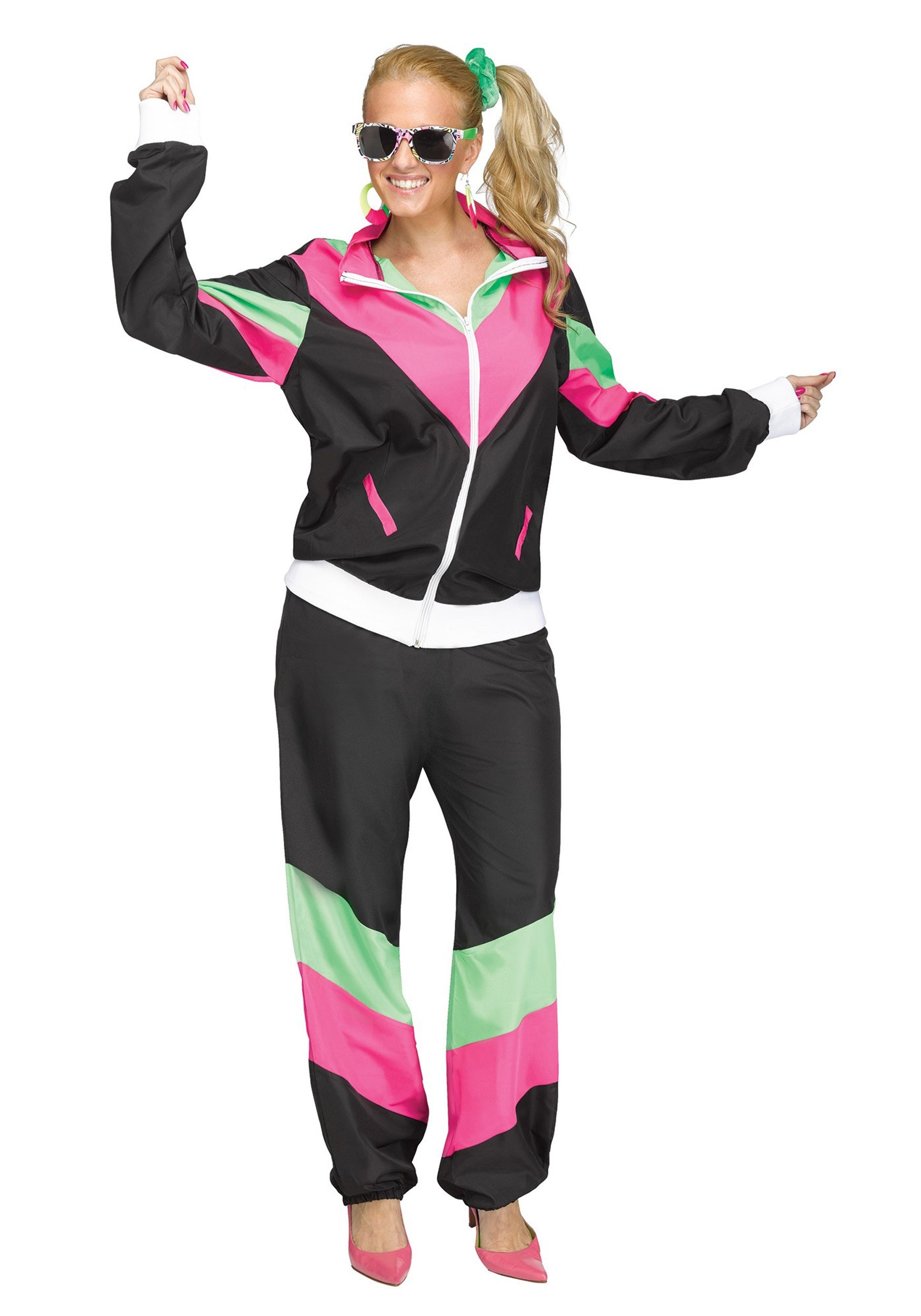 80s Track Suit Womans Costume | 1980s Costumes