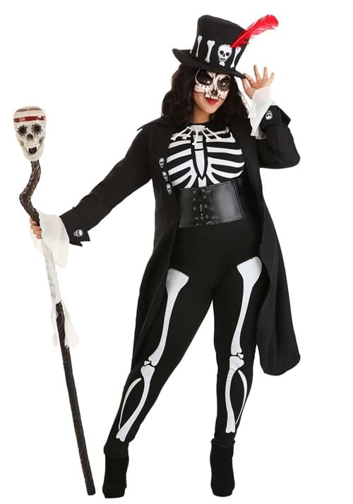 Women's Plus Size Voodoo Skeleton Costume update1