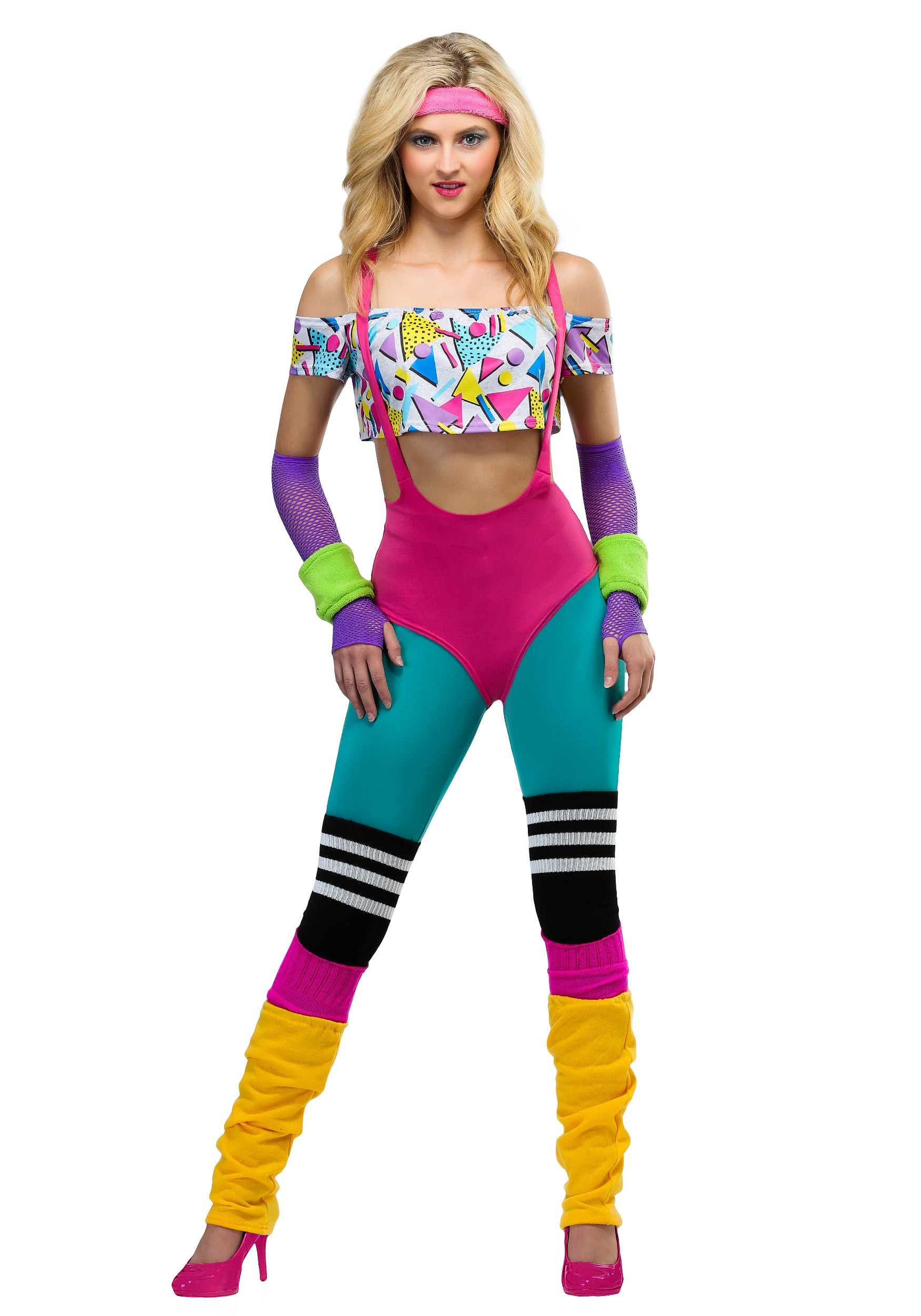 Work It Out Women's 80's Costume