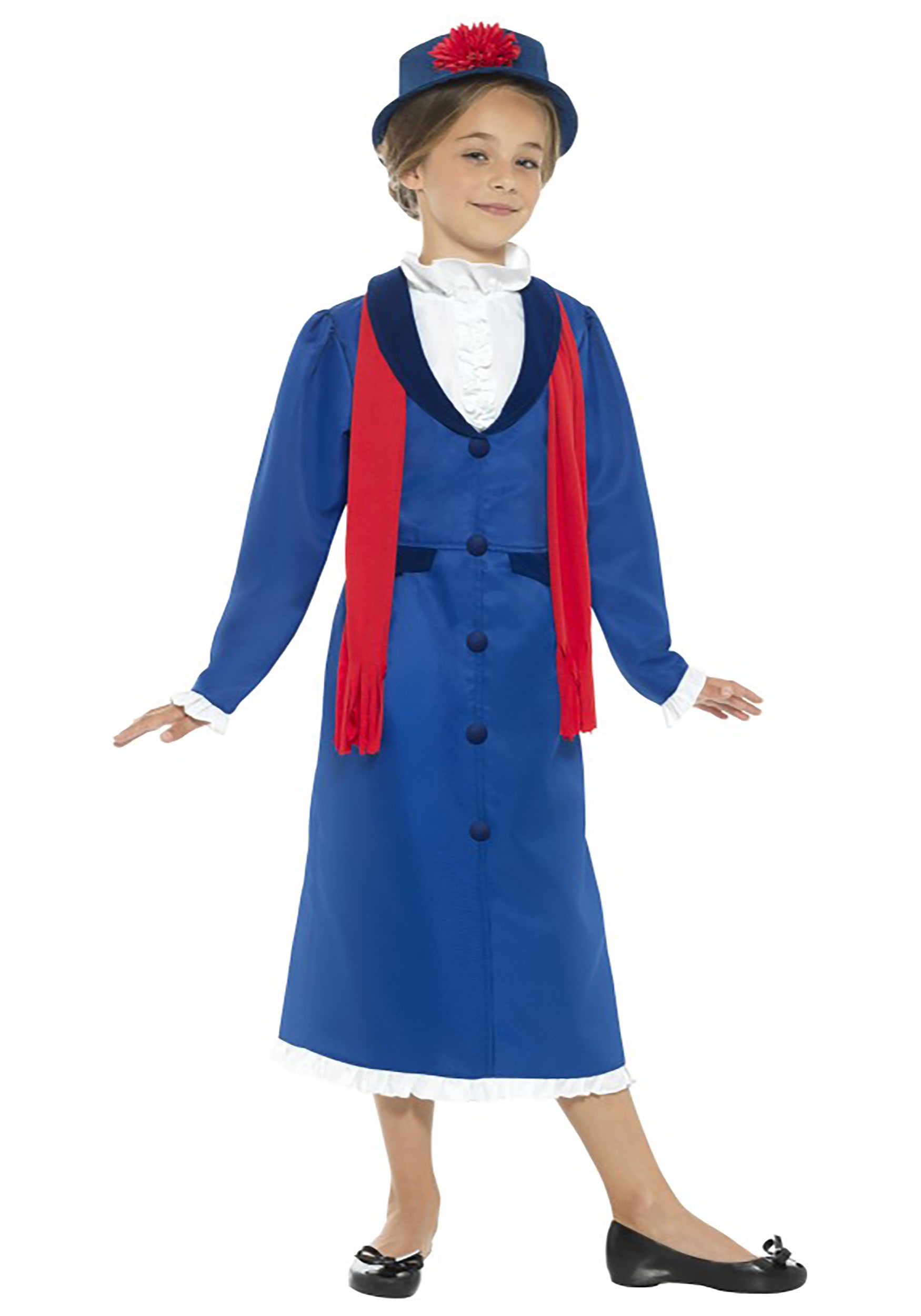 Photos - Fancy Dress Jablotron Smiffys Singing Nanny Poppins Girls Costume Blue SM45625 