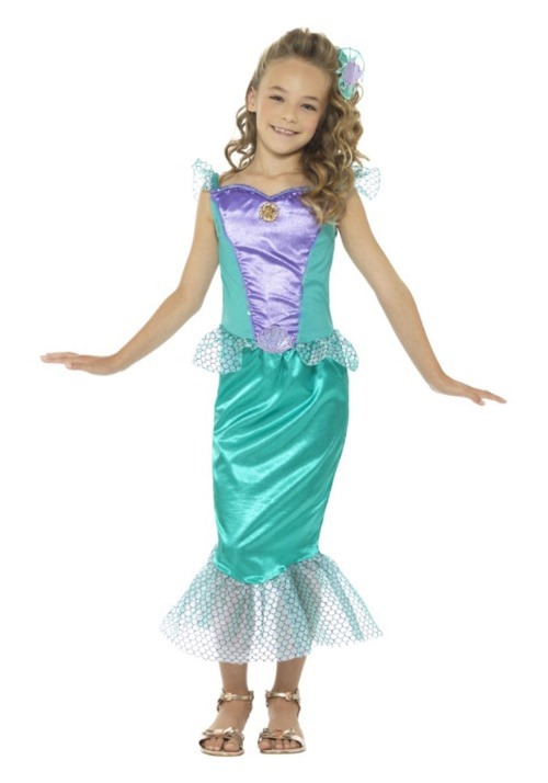 Girls Ocean Mermaid Costume Dress