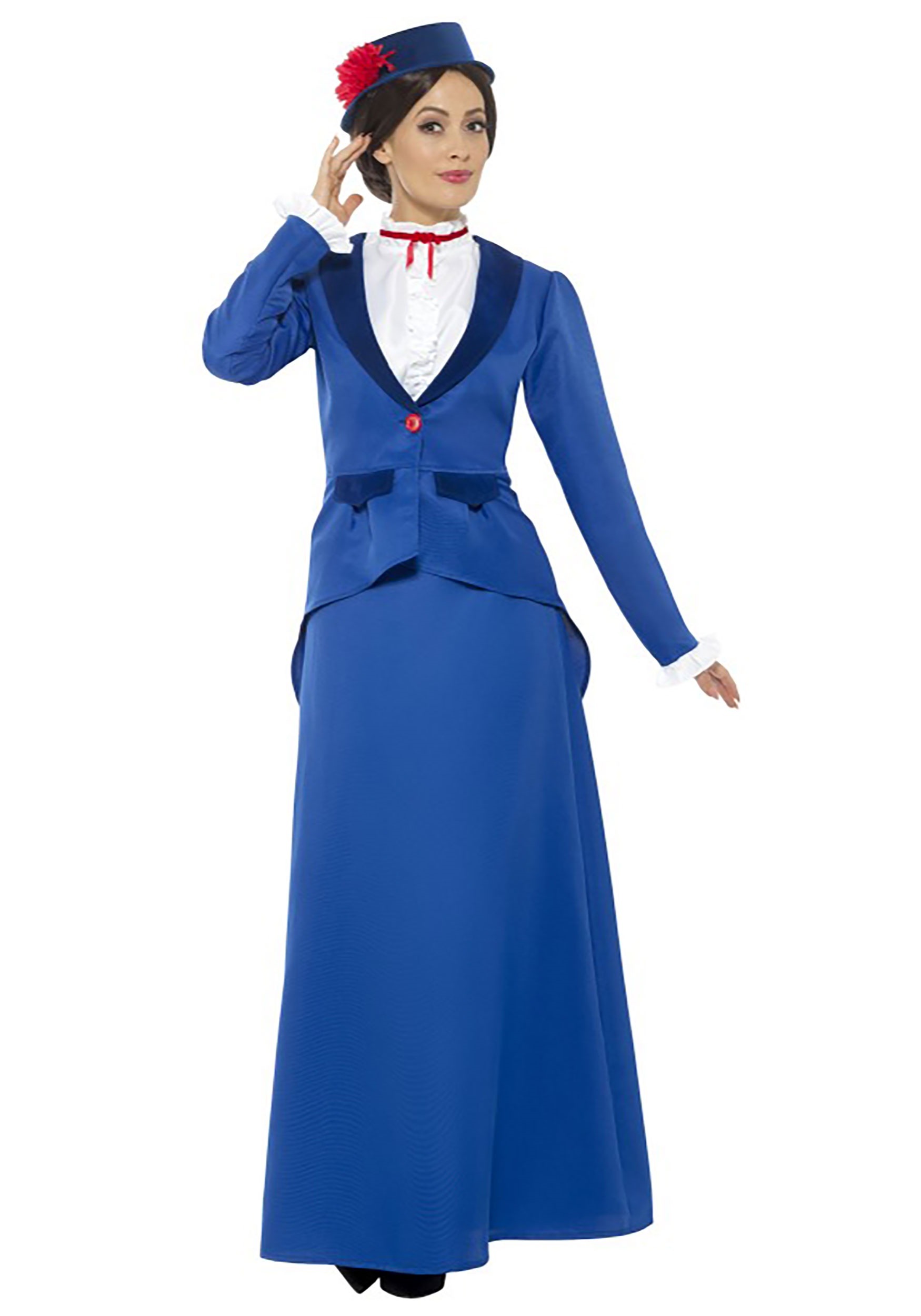 Photos - Fancy Dress Jablotron Smiffys Ladies Singing Nanny Costume Blue SM46753 