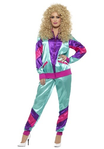 Womens 80s Tracksuit Costume