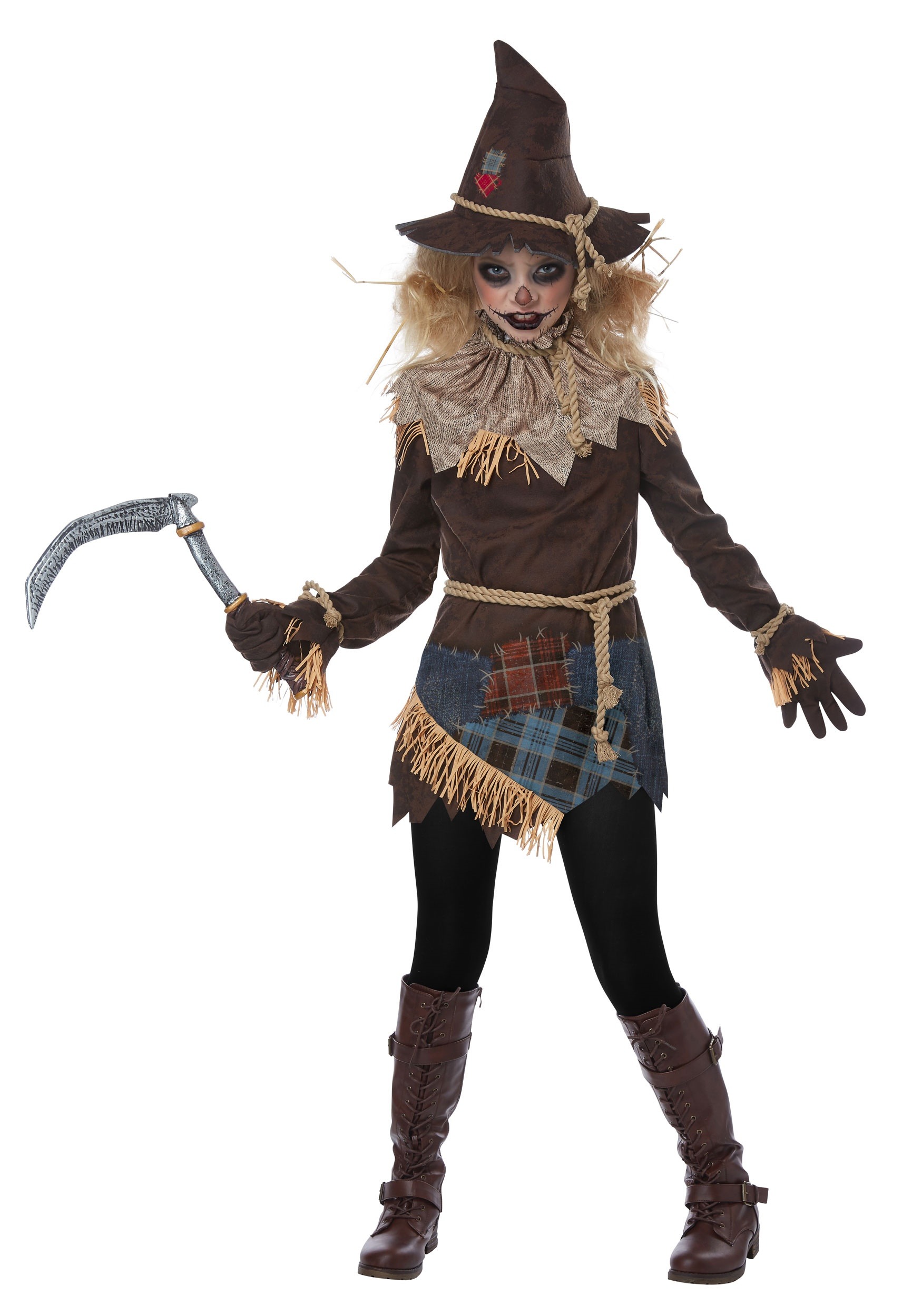 Photos - Fancy Dress California Costume Collection Creepy Scarecrow Costume for Girls | Scary G 
