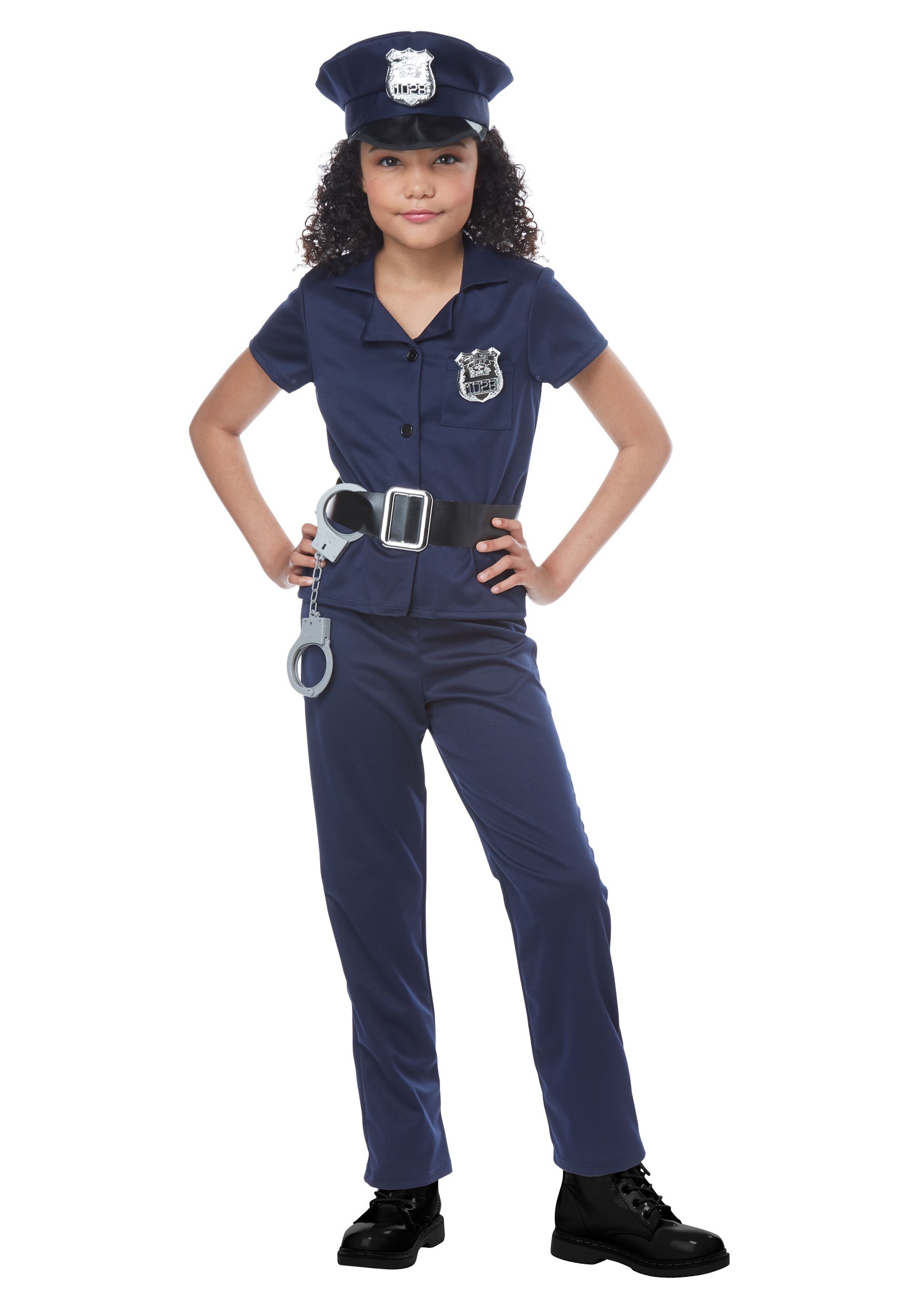 Photos - Fancy Dress California Costume Collection Cute Cop Costume for Girls Blue CA00545 