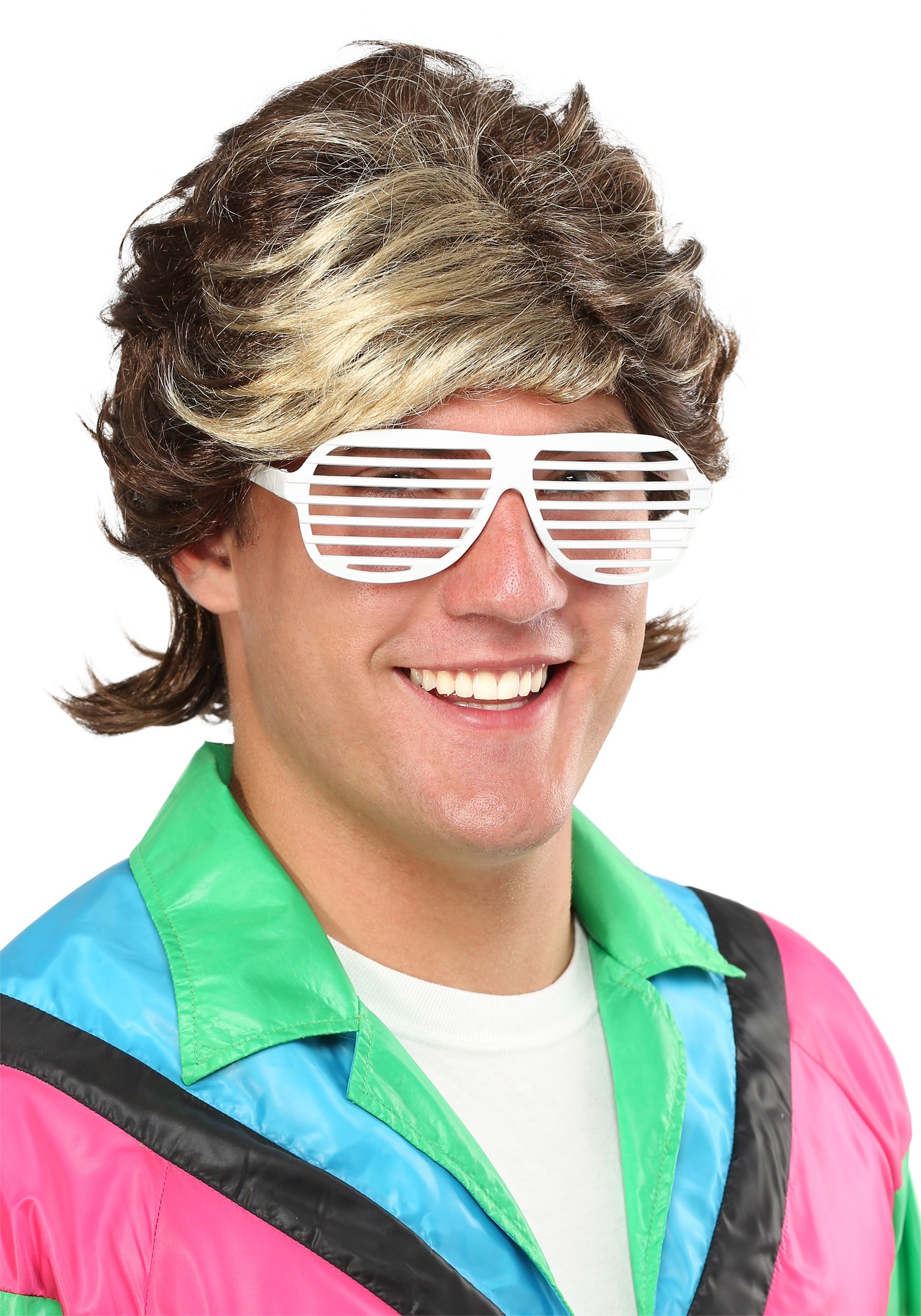 Exclusive 80s Mens Highlight Wig
