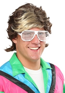 Exclusive Men's 80s Wig With Highlights