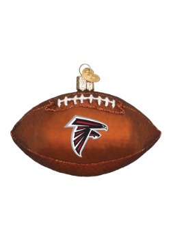 Atlanta Falcons Glass Football Ornament