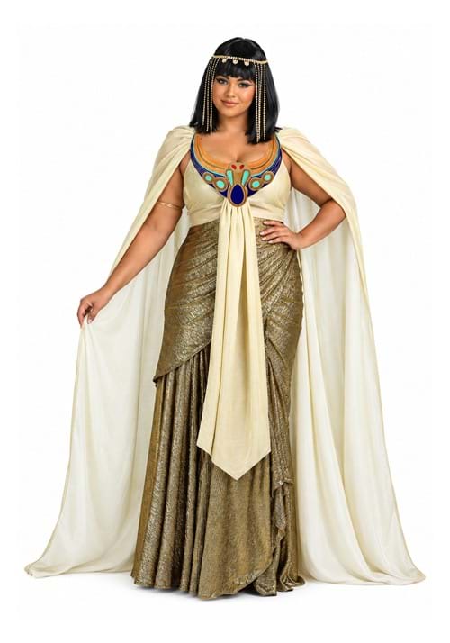 Plus Size Golden Cleopatra Costume for Women New Main