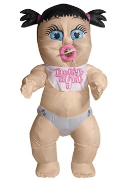 Inflatable Adult Baby Girl Costume