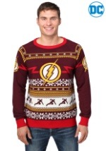 DC Comics Flash Logo Mens Ugly Christmas Sweater Alt 1