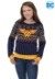 Wonder Woman Womens Navy Ugly Christmas Sweater