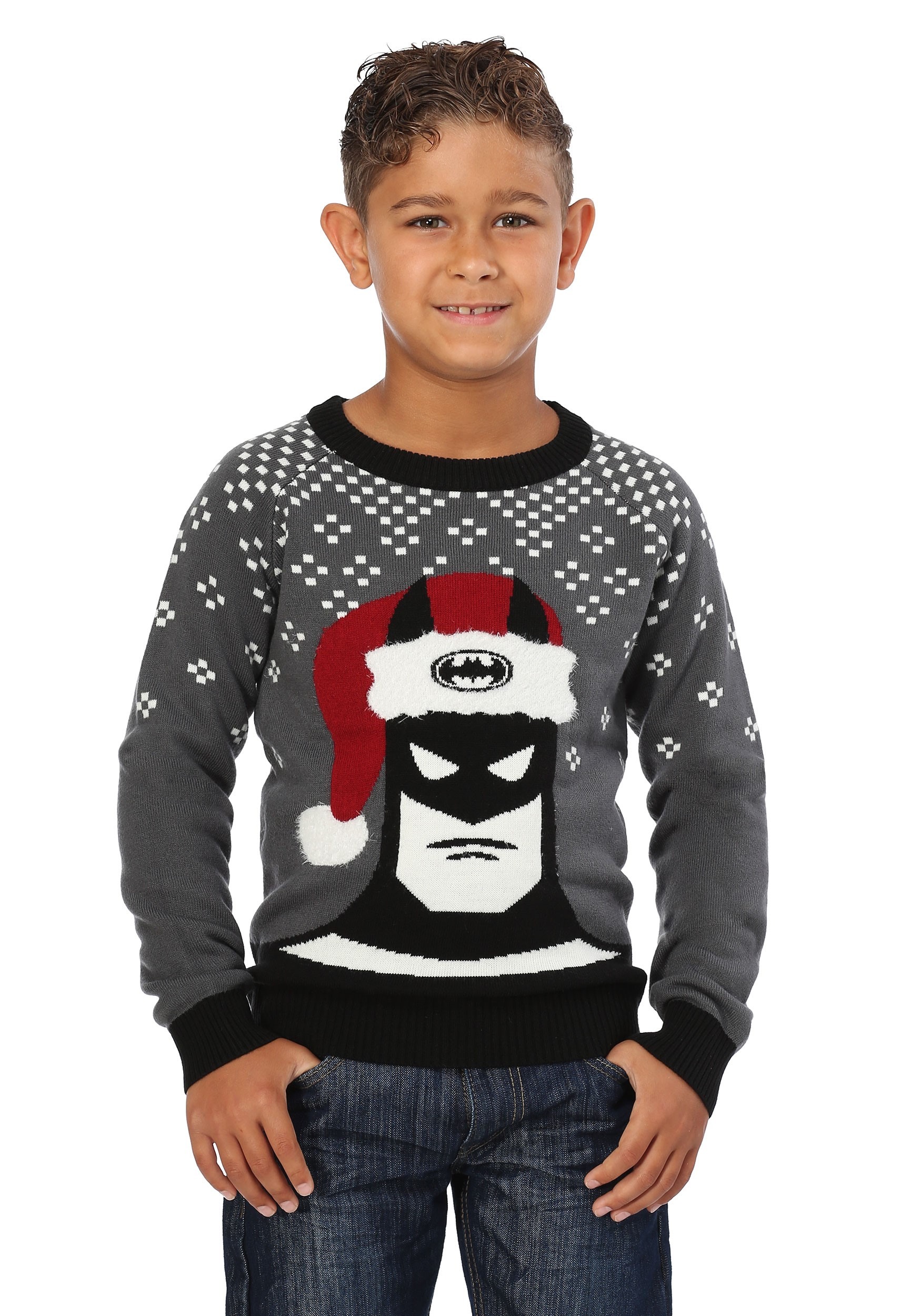 Batman Holiday Hat Ugly Christmas Sweater For Kids On Fun Com Fandom Shop - ugly christmas hat roblox