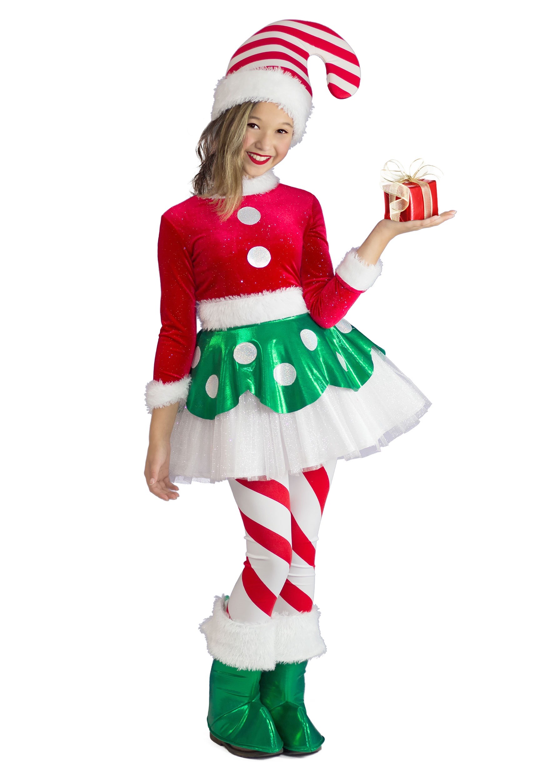 womens candy cane costume