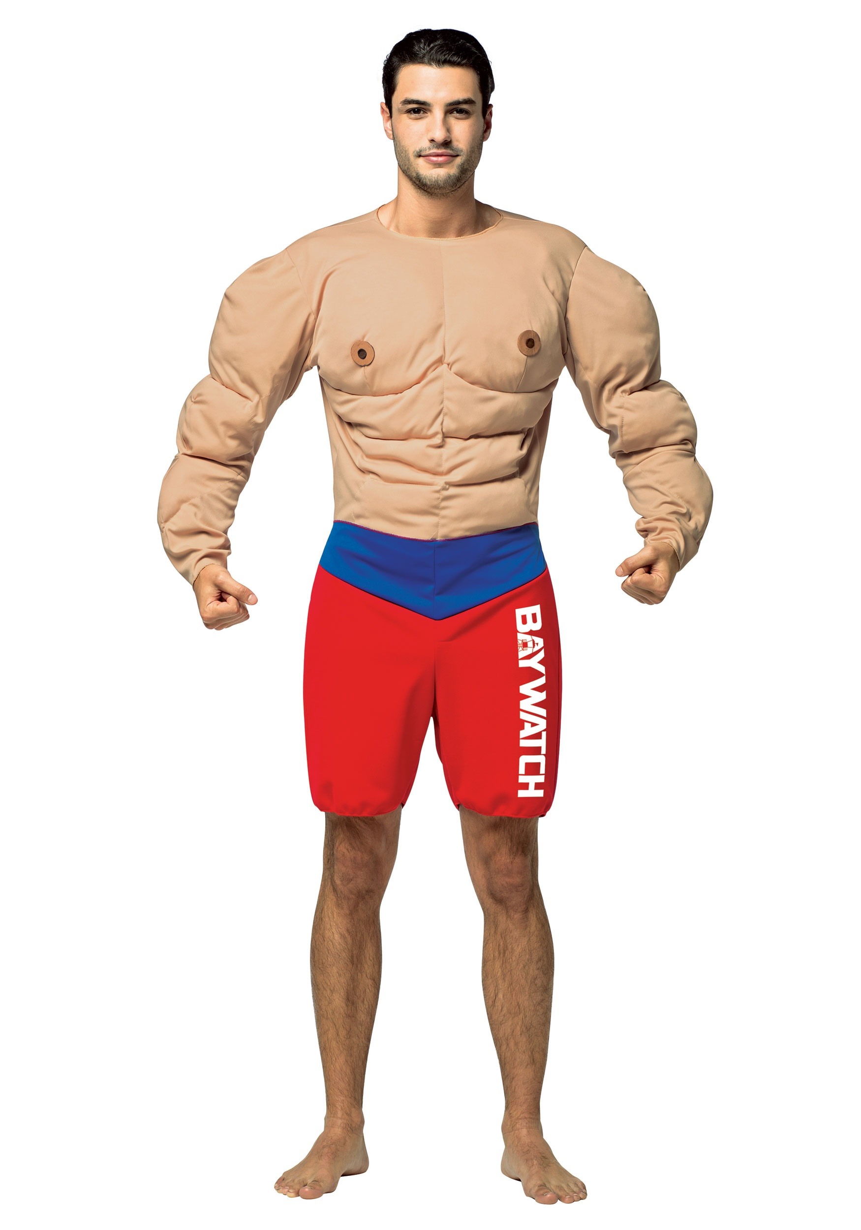 Baywatch Muscles Costume for Adults