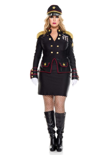 Womens Plus Size Military General Costume