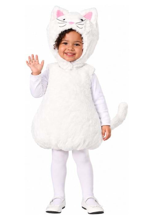 Bubble Body Toddler White Kitty Costume