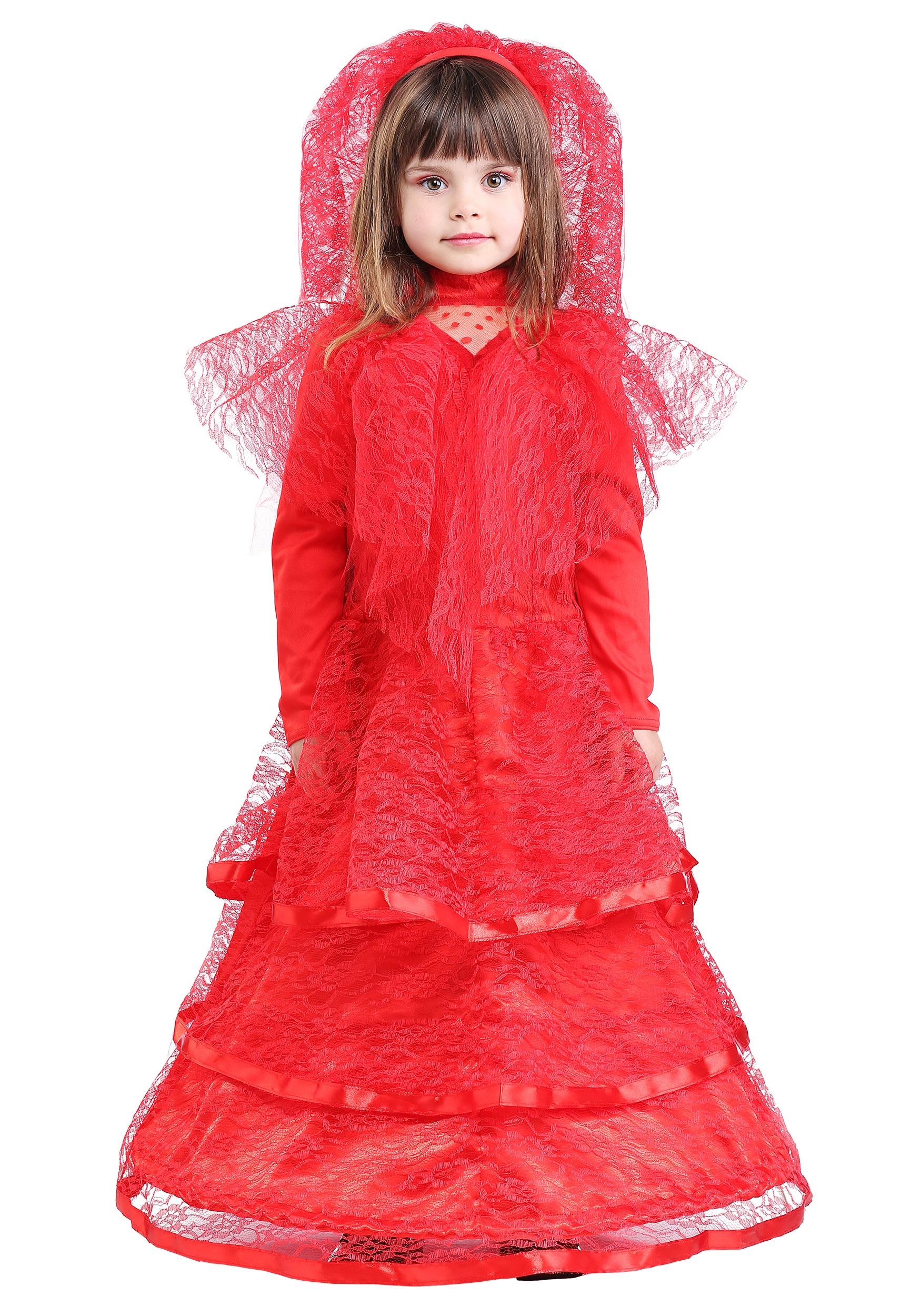 Photos - Fancy Dress Winsun Dress FUN Costumes Gothic Red Wedding Toddler Dress Red FUN2151TD 